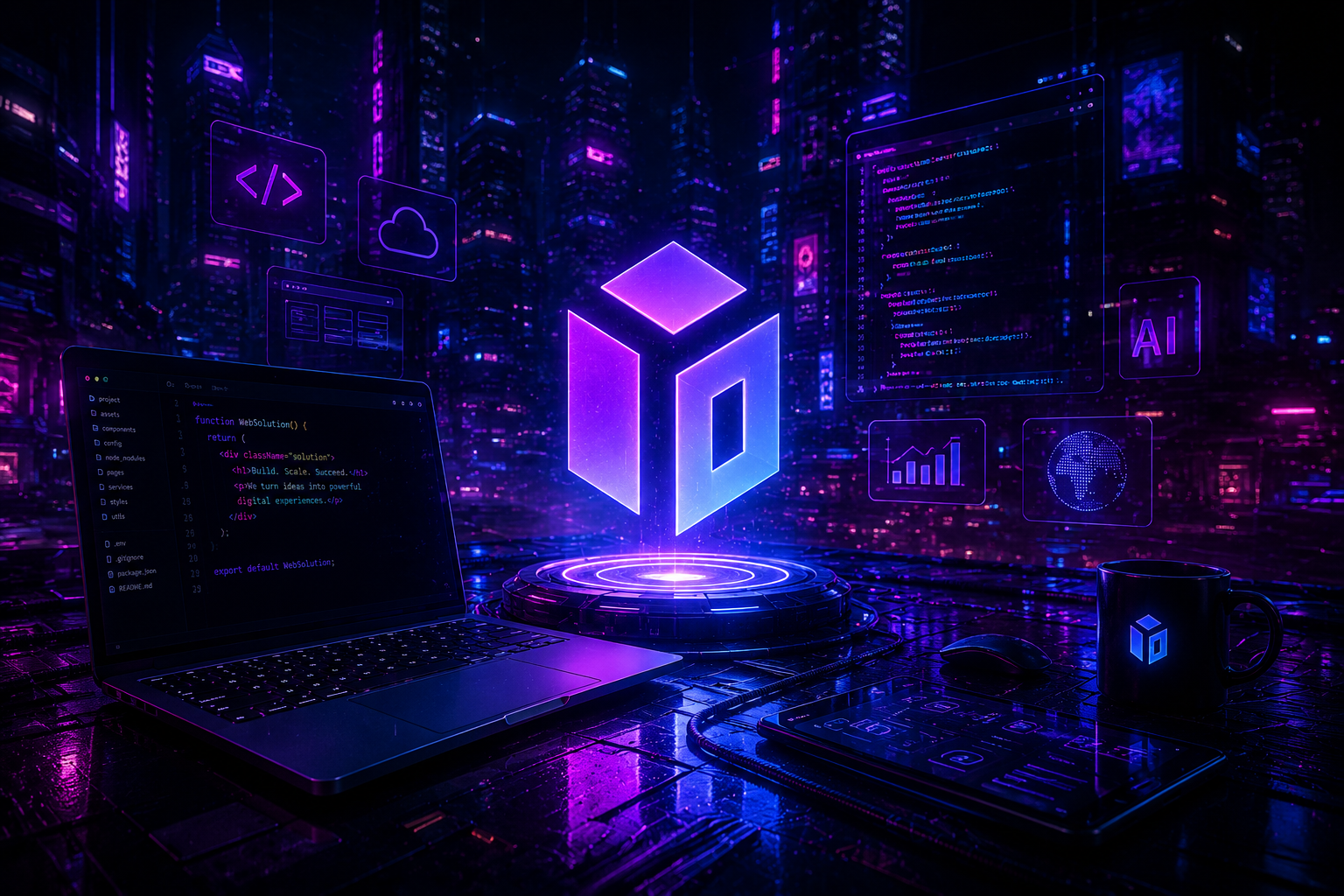 Infomix software development and digital agency visual